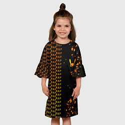 Платье клеш для девочки B A P half pattern, цвет: 3D-принт — фото 2