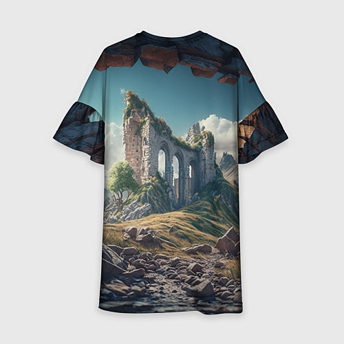 Детское платье Руины от нейросети / 3D-принт – фото 2