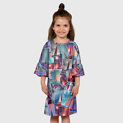 Платье клеш для девочки Корабли с алыми парусами: арт нейросети, цвет: 3D-принт — фото 2