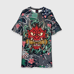 Детское платье Irazumi devil и волны