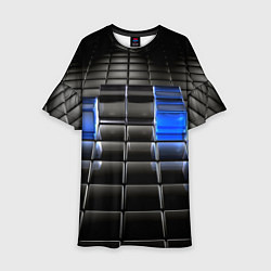 Детское платье Хромированные кубы абстракция