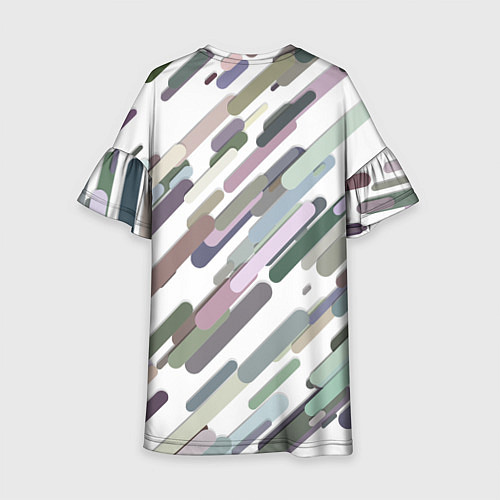 Детское платье Векторный дождь / 3D-принт – фото 2