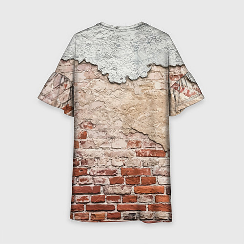 Детское платье Старая кирпичная стена - Бронкс / 3D-принт – фото 2