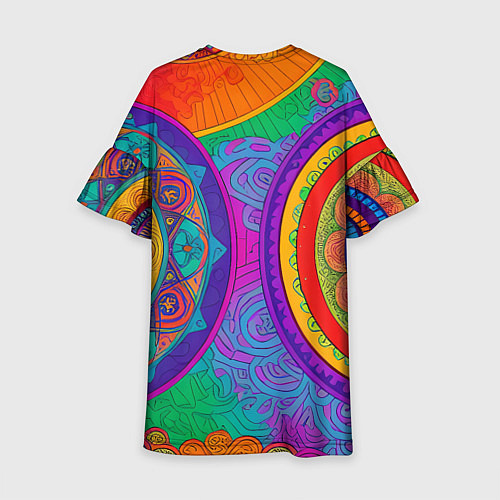 Детское платье Красочные этнические орнаменты / 3D-принт – фото 2