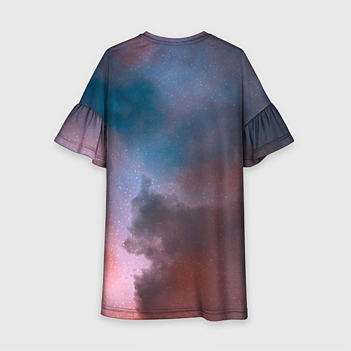Детское платье Сплетение двух космических сияний / 3D-принт – фото 2