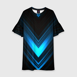 Детское платье Neon geometry stripes