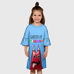 Платье клеш для девочки Банбан, цвет: 3D-принт — фото 2