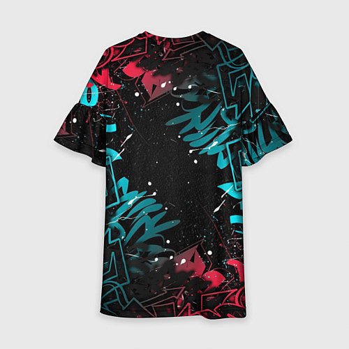 Детское платье Graffity street art / 3D-принт – фото 2