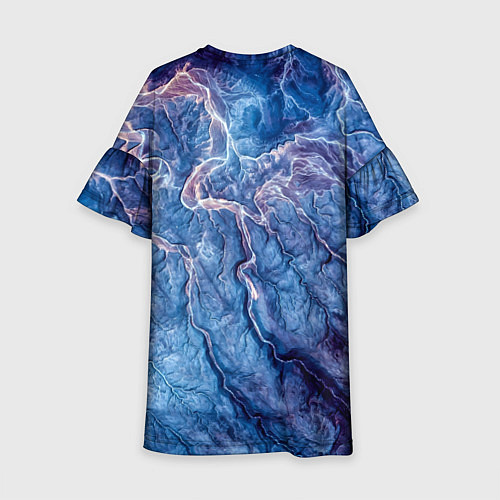 Детское платье Мраморный узор / 3D-принт – фото 2