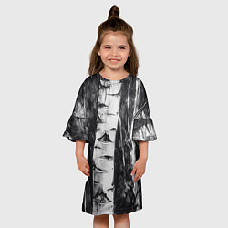 Платье клеш для девочки Березки, цвет: 3D-принт — фото 2