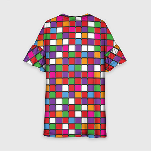 Детское платье Color cubes / 3D-принт – фото 2