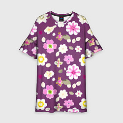 Детское платье Цветы сакуры
