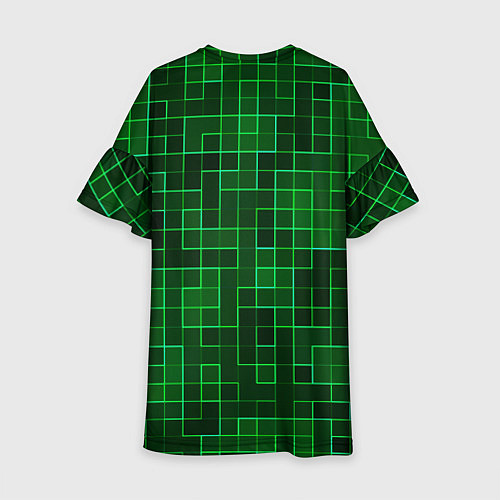 Детское платье Тетрис узор / 3D-принт – фото 2