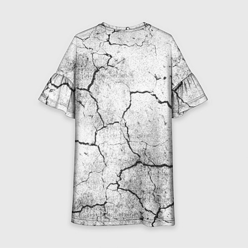 Детское платье Герб РФ - потресканная земля / 3D-принт – фото 2
