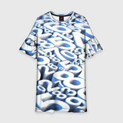 Платье клеш для девочки Цифровая брусчатка, цвет: 3D-принт