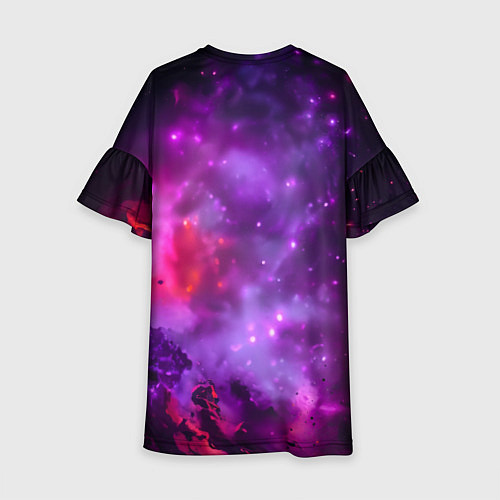 Детское платье Собака космос / 3D-принт – фото 2