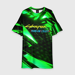 Детское платье Cyberpunk 2077 phantom liberty neon green