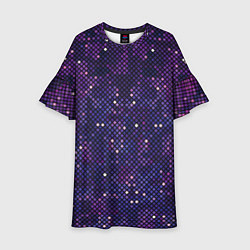 Платье клеш для девочки Disco space, цвет: 3D-принт