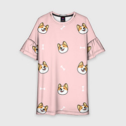 Детское платье Pink corgi