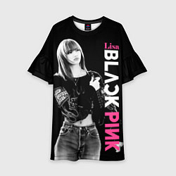 Платье клеш для девочки Blackpink Beautiful Lisa, цвет: 3D-принт