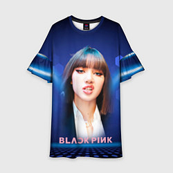 Платье клеш для девочки Lisa Blackpink, цвет: 3D-принт