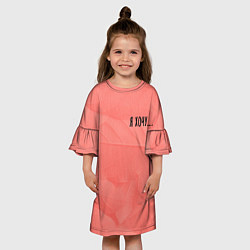 Платье клеш для девочки Цвет настроения лета, цвет: 3D-принт — фото 2