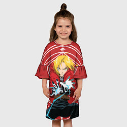 Платье клеш для девочки Edward magic, цвет: 3D-принт — фото 2