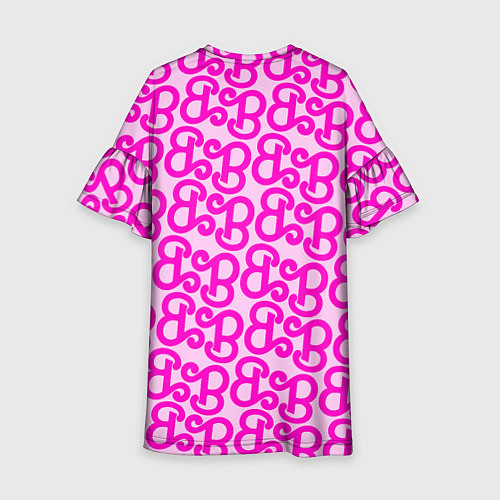 Детское платье Логотип Барби - буква B / 3D-принт – фото 2