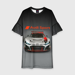 Платье клеш для девочки Audi sport - racing car - extreme, цвет: 3D-принт