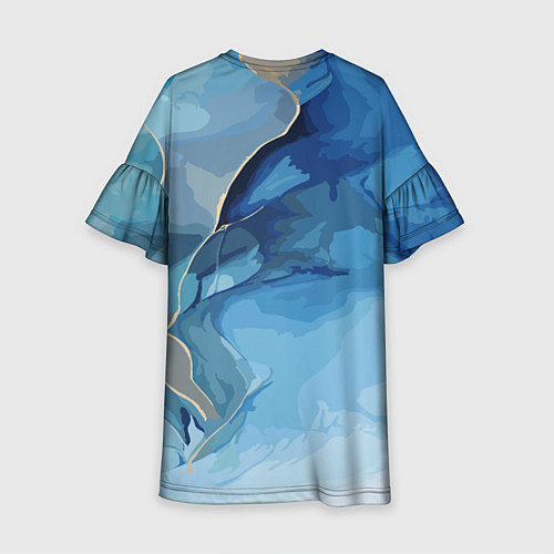 Детское платье Глубокая синева / 3D-принт – фото 2