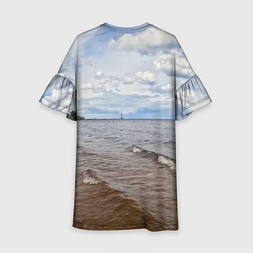Детское платье Волны на Ладожском озере / 3D-принт – фото 2