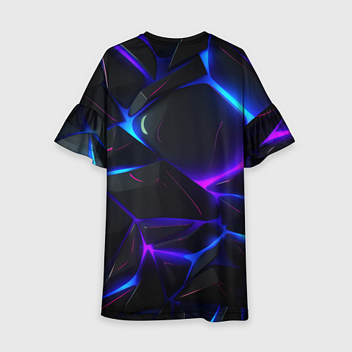 Детское платье Крупные неоновые объекты / 3D-принт – фото 2