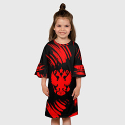 Платье клеш для девочки Русский витязь, цвет: 3D-принт — фото 2