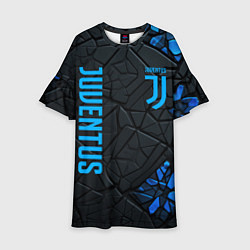 Платье клеш для девочки Juventus logo, цвет: 3D-принт