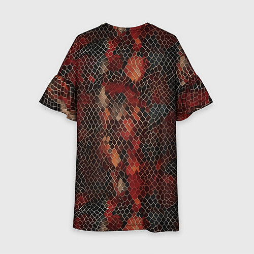 Детское платье Кожа змея / 3D-принт – фото 2