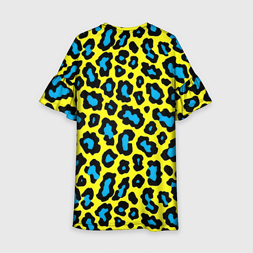 Детское платье Кислотный леопард паттерн / 3D-принт – фото 2