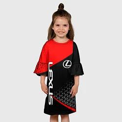 Платье клеш для девочки Lexus - red sportwear, цвет: 3D-принт — фото 2