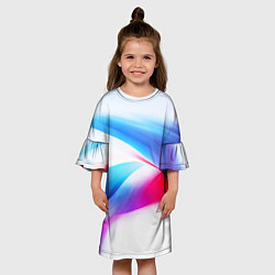 Платье клеш для девочки Футболка Россия, цвет: 3D-принт — фото 2