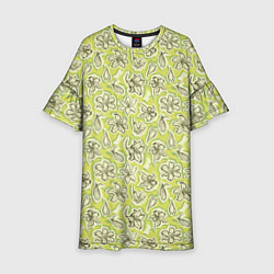 Платье клеш для девочки Весенние лилии, цвет: 3D-принт