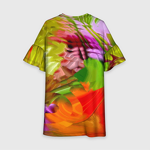 Детское платье Funny lion cub - pop art / 3D-принт – фото 2