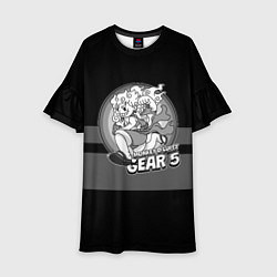 Детское платье Luffy gear 5 - старый мультфильм