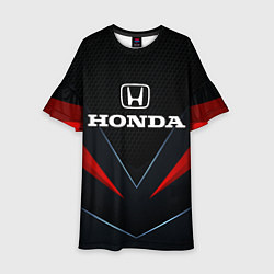 Платье клеш для девочки Honda - технологии, цвет: 3D-принт