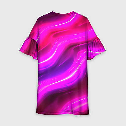 Детское платье Розовая объемная абстракция / 3D-принт – фото 2