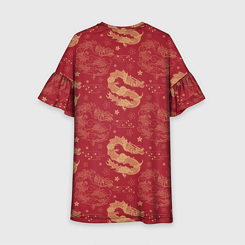 Детское платье The chinese dragon pattern / 3D-принт – фото 2