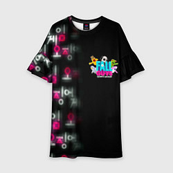 Детское платье Игра в кальмара x Fall Guys