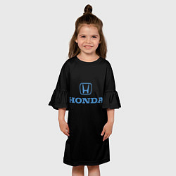 Платье клеш для девочки Honda sport japan, цвет: 3D-принт — фото 2