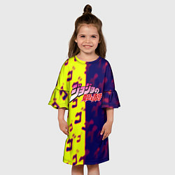 Платье клеш для девочки JoJo Bizarre Adventure night skin, цвет: 3D-принт — фото 2