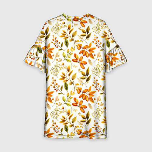 Детское платье Осенние листья и желуди / 3D-принт – фото 2