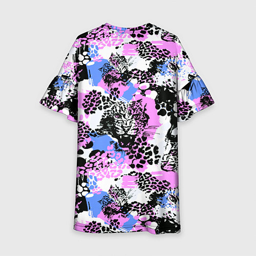 Детское платье Multicolored wild cats / 3D-принт – фото 2