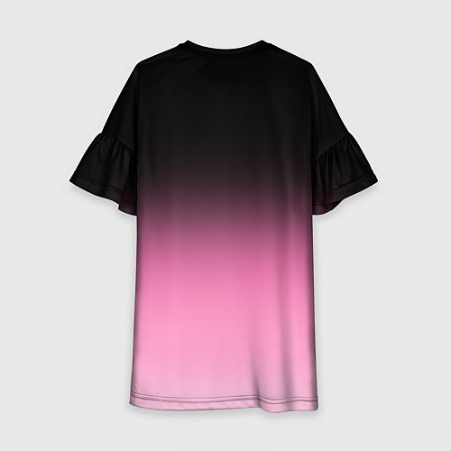 Детское платье Барби - стиль металлики: градиент / 3D-принт – фото 2